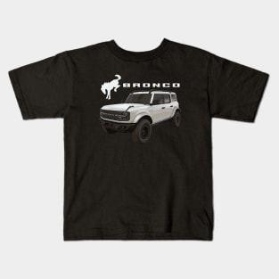 white bronco badlands 4x4 ford Kids T-Shirt